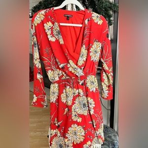EXPRESS floral mini dress | XS